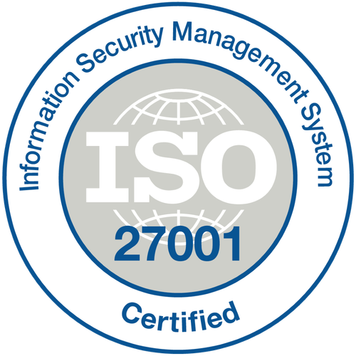 ISO/IEC 27001 certified
